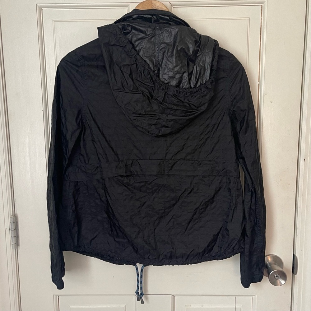 Free People Festival Parachute Jacket Windbreaker XS Black Packable Utility - Picture 11 of 12